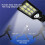 2PCS Outdoor LED Solar Wall Light Solar Lights Motion Sensor Solar Powered Light 3 Modes for Outside Garden 4