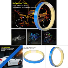 1cm x 5m Blue Reflective Warning Tape for Car Motorcycle Vehicle Safety