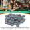 48Pcs 14mm Billiard Cue Tips Soft Pool Stick Tips Replacement Accessories 3
