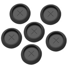 6Pcs Black Rubber Meat Probe Grommets for Pellet Grills and Thermometers, Smoke Leak Reduction, Easy Install