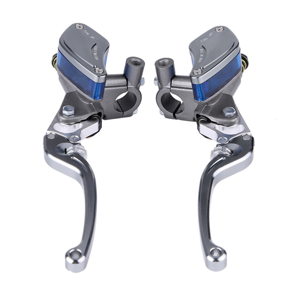 22Mm Motorcycle Hydraulic Brake Clutch Master Cylinder Lever Set - Adjustable Titanium 9321392751532