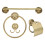 Copper Towel Rack with Shelf, Retro Style 6