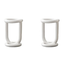 2X Ceramic Toothbrush Holder Bathroom Shelving Toothpaste Holder Storage Rack Bathroom Product Shelf Desktop Holder B