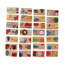 Wooden Animal Blocks 28pcs Child Educational Building Toy Bright Colour Puzzle