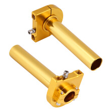 7/8" 22mm Gold Aluminum Motorcycle Throttle Grip for Dirt Bikes & Scooters