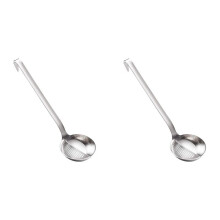 2X Stainless Steel Spoon Skimmer & Ladle,Slotted Soup for Hotpot Filter Kitchen Tool,Unique & Comfortable Grip