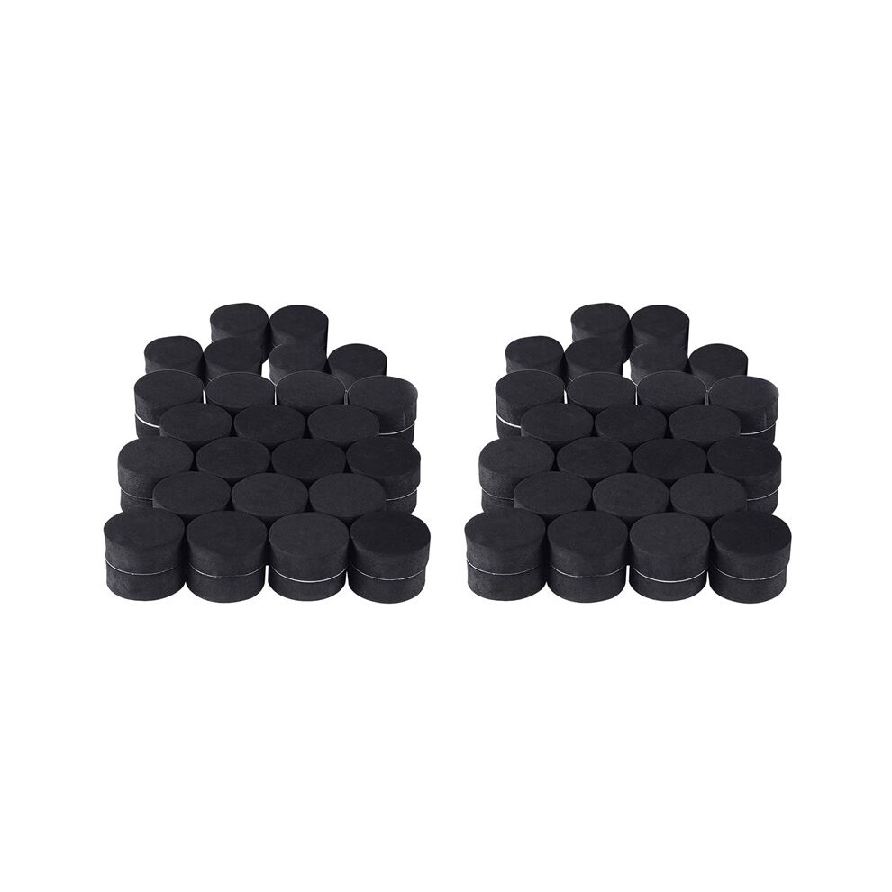 48Pcs Flower Plant Pot Feet Risers Natural Rubber Pot Mat Invisible Plant Pots Risers Pad Flower Pot Feet Black