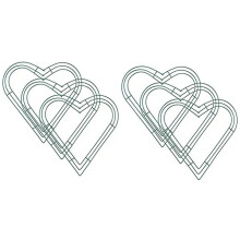 6 Pack Herz Metall Kranz 12 Zoll Herzförmige Draht Kranz Rahmen für Haus Hochzeit und Valentinstag DIY Handwerk