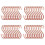 Pacote de 40 4 Polegadas Rose Gold Chrome Finish Steel Hanging Flat Hooks - S Shaped Hook Heavy-Duty S Hooks, para Utensílios Cozinha, Potes, 1