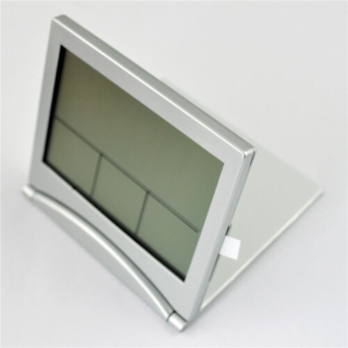 2X Foldable Battery Supply Desktop Calendar Temperature Digital Alarm Clock 1