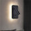 2X Wall Light Backlight USB Charging 330 Degree Rotation Adjustable Wall Lamp Bedside Study Reading Sconce Lamp Black 2