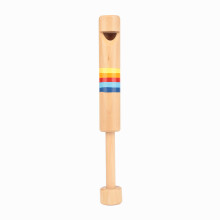 Kids Fipple Piccolo Flute Wooden Small Instrument Playful Gift for Children