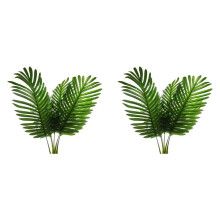10 Pack Artificial Plants Leaves Faux Turtle Leaf Tropical Tree Leaves Imitation Leaf Artificial Plants