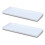 2X Rectangular Ceramic Tray Plate White Porcelain Rectangular Plate Mouthwash Cup Tray Bathroom Living Storage Tray 1