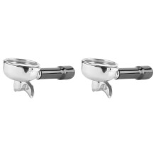 2X 58MM Stainless Steel Coffee Machine Bottomless Filter Holder Portafilter for Rocket/ Expobar Double Mouth/ FAEMA