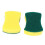 60pcs Multi-purpose Double-faced Sponge Scouring Pads Dish Washing Scrub Sponge Stains Removing Cleaning 3