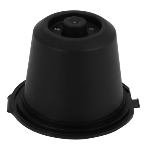 i cafilas 12 Reusable  Capsules Refillable Coffee Capsule Filter Compatible with  (12, Black) 2