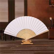 100 PièCes ÉVentails à Main Mariage ÉVentail en Papier Ventilateur Poche Blanc Ventilateur Pliant en Bambou Chinois pour Fournitures de