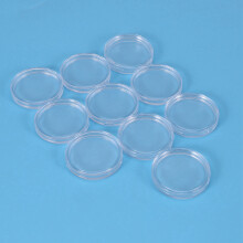 20 Pcs Small Round Transparent Plastic Coin Capsules Box 33mm
