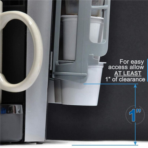 Supporto Laterale Porta Cialde Caffè 4 Pezzi per Dispenser Cialde K Cup per Macchine da Caffè Monodose Grigio 1