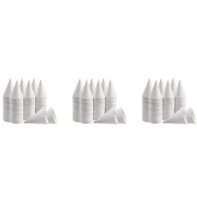White Paper Cone Cups, Snow Cone Cups,Coated Leakproof Cone Paper Cups for Slush, Shaved Ice, Water 600Pcs