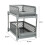 Space-Saving Design 2-Layer Organizer with Pull-Out Drawers, Sliding Bathroom and Kitchen Cabinet Storage Gray 6