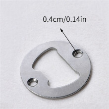 80Pcs Bottle Opener Part with Screws, Round Beer Opener, Insert Beer Bottle Opener for Bar, Restaurant and Family