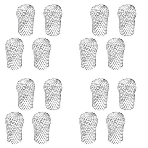 16 Pcs Gutter Downspout Guards 3.5 Inch Aluminum Leaf Filter Strainer Expandable Gutter Downspout Protector