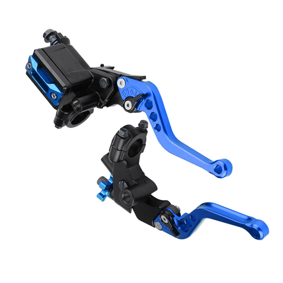 22Mm Handlebar Brake Clutch Levers Pair Blue 7293282052376