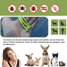 Zecken Pin Zette für Hunde, Katzen, Kinder, Satz Von 6, Zeckenhaken und Satz Von 4, Zecken Pin Zette