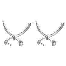 2 PCS Silver Metal Pitter Olive Pit Easy Remover Hand Removal Core Tool Kitchen Fruit Vegetable Corers Pitter