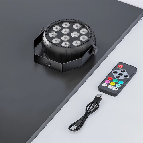 Strobe Light Christmas, Strobe Lights Remote Control RGB 10W Wireless LED Strobe Light for Stage Dance Wedding 2
