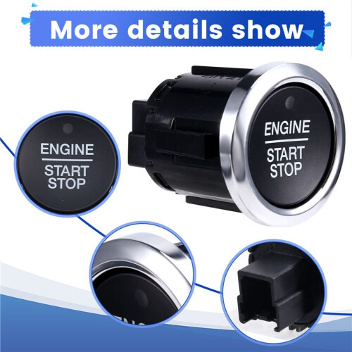 Car One-Touch Start Push Button Ignition Start  Button JD8T-14C376AA DG9T-14C376 for  Explorer  Fusion 1