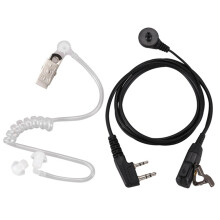 2PCS 2 Pin PTT MIC Headset Covert Acoustic Tube In-Ear Earpiece for UV-5R BF-888S CB Radio Accessories