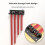 4Pcs V-Type Inch Woodworking  Drawing Ruler Parallel/Vertical Scribing Ruler Aluminum Alloy Measuring Marking Ruler 5