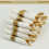 50 Pre Rolled Gold Plastic Silverware - Wrapped Disposable Silverware Set with Forks, Knives, Spoons, White Napkins 3