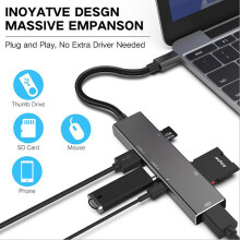 Type C USB C To Type-C TF Card Reader Converter USB 3.0 2.0 Hub Adapter Cable for S9 P30