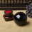 3pcs 80MM Natural Black Sphere Large Crystal  Healing Stone with Base 3