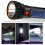 2X Solar/Rechargeable Multi Function LED Flashlight,Waterproof,with Emergency Strobe Light,USB Charging Cable 5