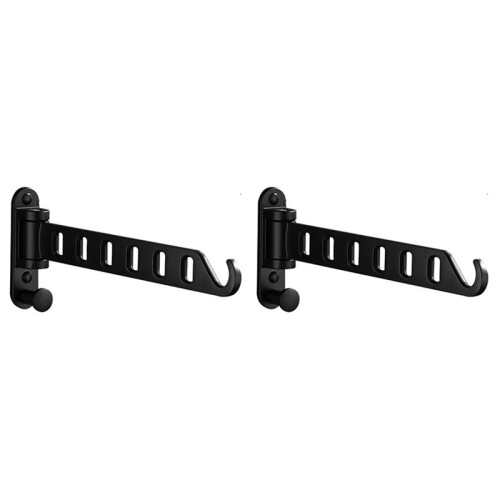 2X Drying Racks for Laundry Foldable, Laundry Drying Rack Wall Mount, Heavy Duty Laundry Clothes Hanger Rack(Black)