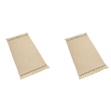 2X Cotton & Linen Woven Carpet Thin Fabric Can Be Machine Washed. Cotton Bedside Blanket Apricot