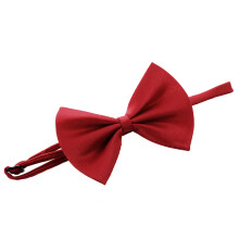 2X Collier Reglable pour Les Animaux de Compagnie Une Cravate de Noeud Papilon Vin Rouge