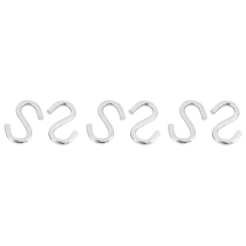 6-Pack Heavy-Duty S Shaped Hooks Hammock S Hooks Utility Hooks, 3-Inch Long