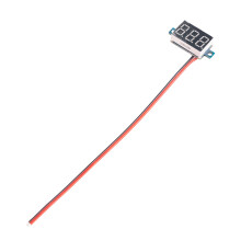 VoltíMetro Digital de 0,36 Polegadas 2,5-40V 0V-100V 2 Linhas Medidor de Painel de TensãO de 3 DíGitos Visor Do Medidor de TensãO LED Cor Azul