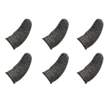 Finger Sleeves for Gaming Mobile Game Contact Screen Finger Cot Smooth Thin Anti-Sweat for PUBG Mobile Games(6 Pcs)