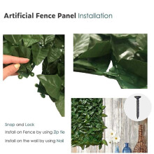 800X Fence Wall Decoration Artificial Green Leaves Can Stretch Privacy Fence Screen Plant Leaves, Suitable for Home