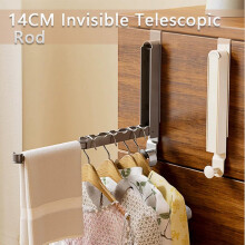 Folding Clothes Drying Rack, Door Hook Clothes Hanger, No Need to Hit the Clothes Hanger, Portable & Foldable White