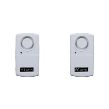 2X High Sensitive Vibration Detector Earthquake Alarms with LED Lighting Door Home Wireless Electric Car Alarm