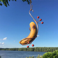 2PCS Butterfly Banana HammockOutdoor Hanging Butterfly Feeder for ,Garden Decor and Butterfly Attractor Decor