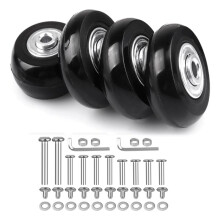 4pcs Luggage Suitcase Replacement Wheels,Swivel Caster Wheels Bearings Repair Kits Luggage Replacement Wheels 60mmx18mm